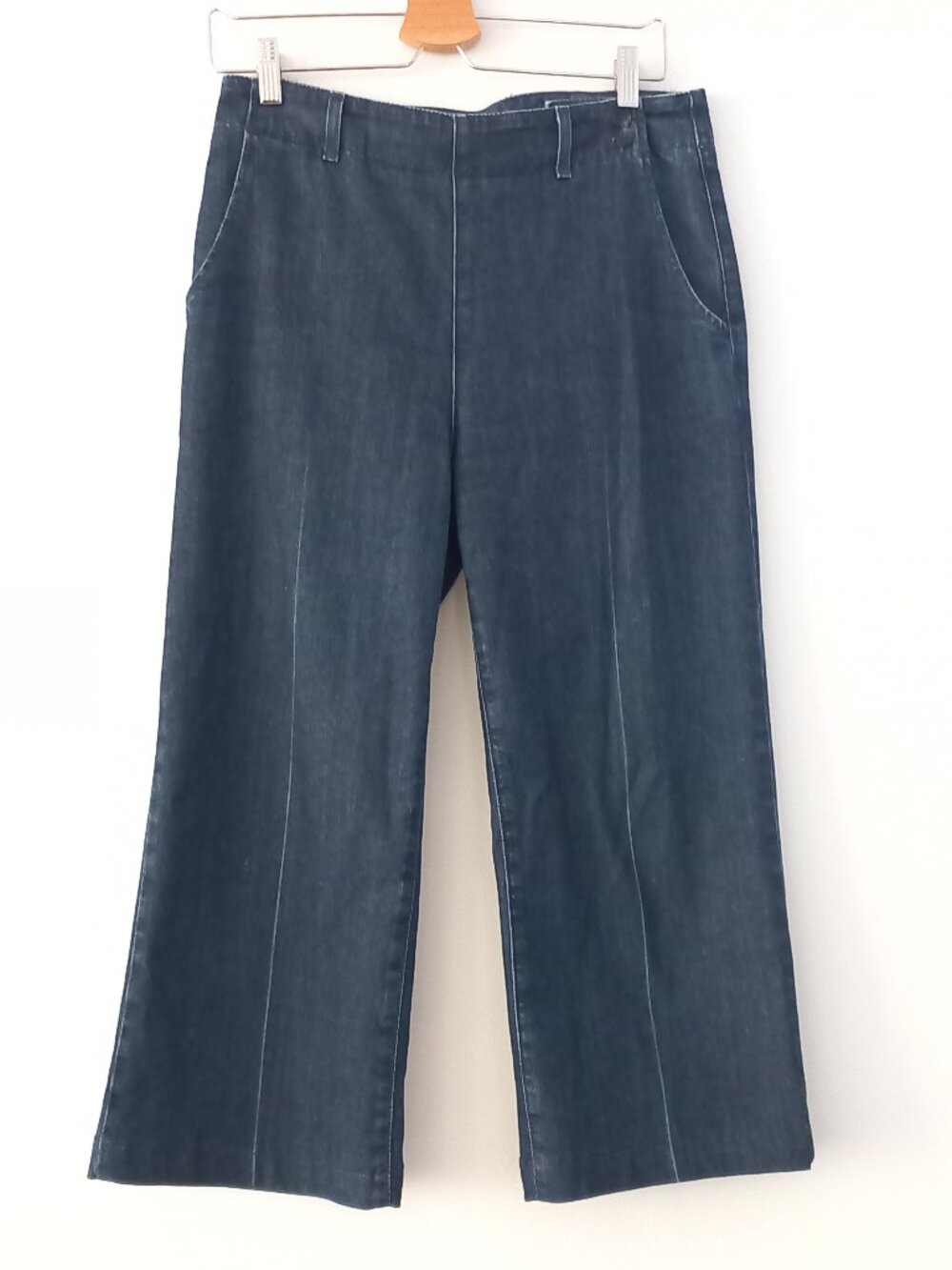 AG ADRIANO GOLDSCHMEID The Juliette Trouser nautical wide leg crop